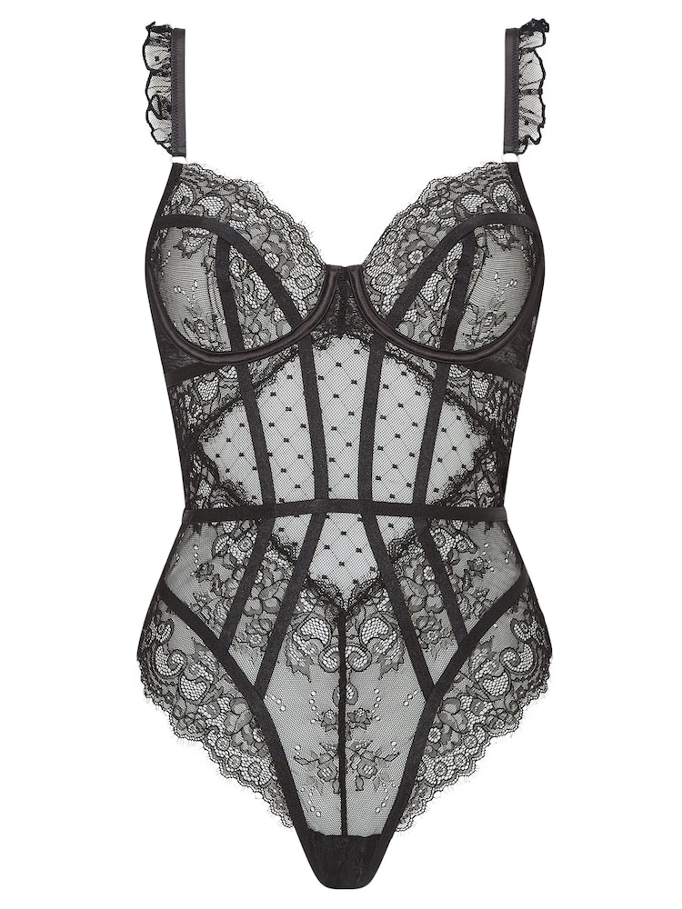 Schwarz - Ann Summers The Sweetheart Spitzen-Body - Bild 4 von 4