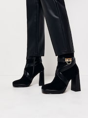 River Island Black Padlock Ankle Boots - Image 5 of 5