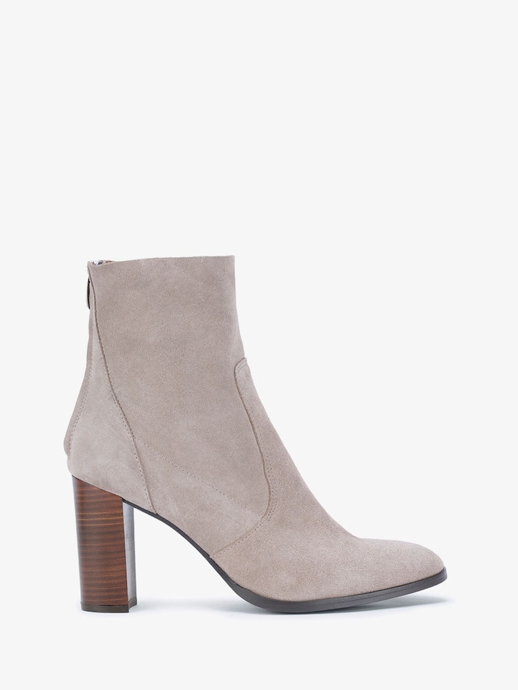 Mint Velvet Taupe Brown Suede Aurora Ankle Boots - Image 2 of 2 Mint Velvet Taupe Brown Suede Aurora Ankle Boots - Image 2 of 2