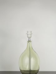 Searchlight Green Decant Glass Bottle Table Lamp Base - Image 1 of 4