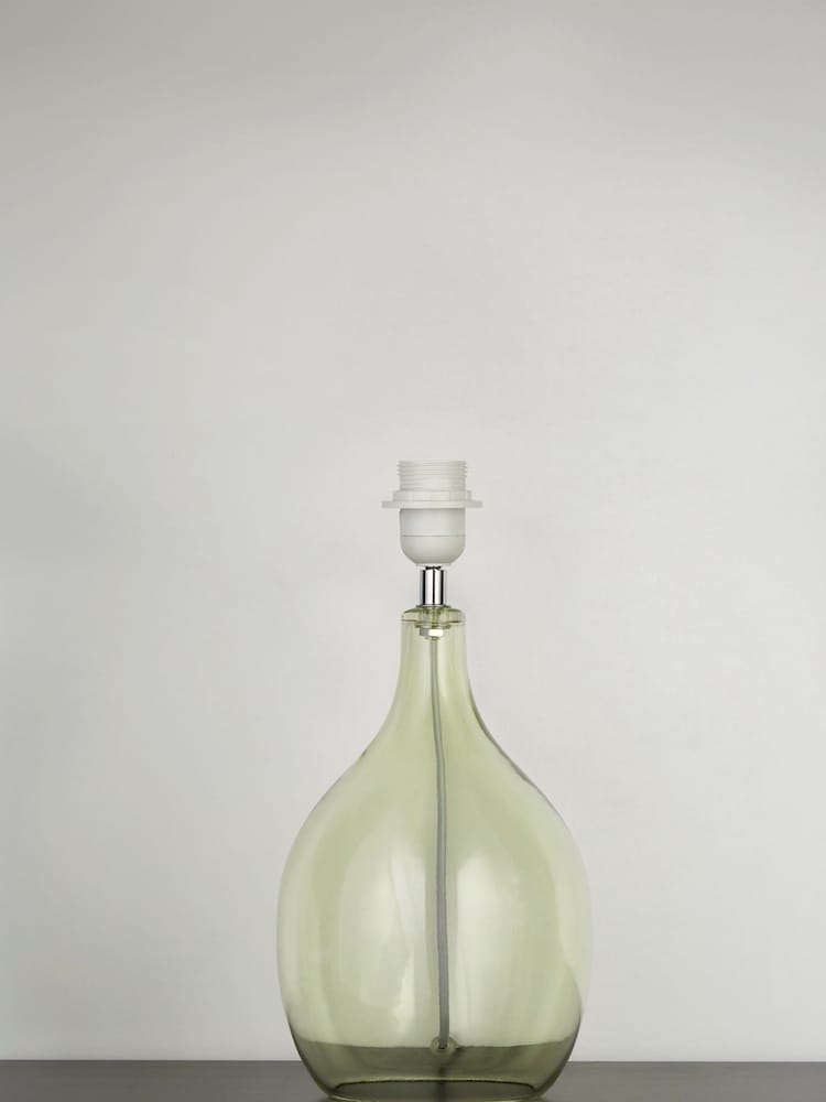 Searchlight Green Decant Glass Bottle Table Lamp Base - Image 1 of 4