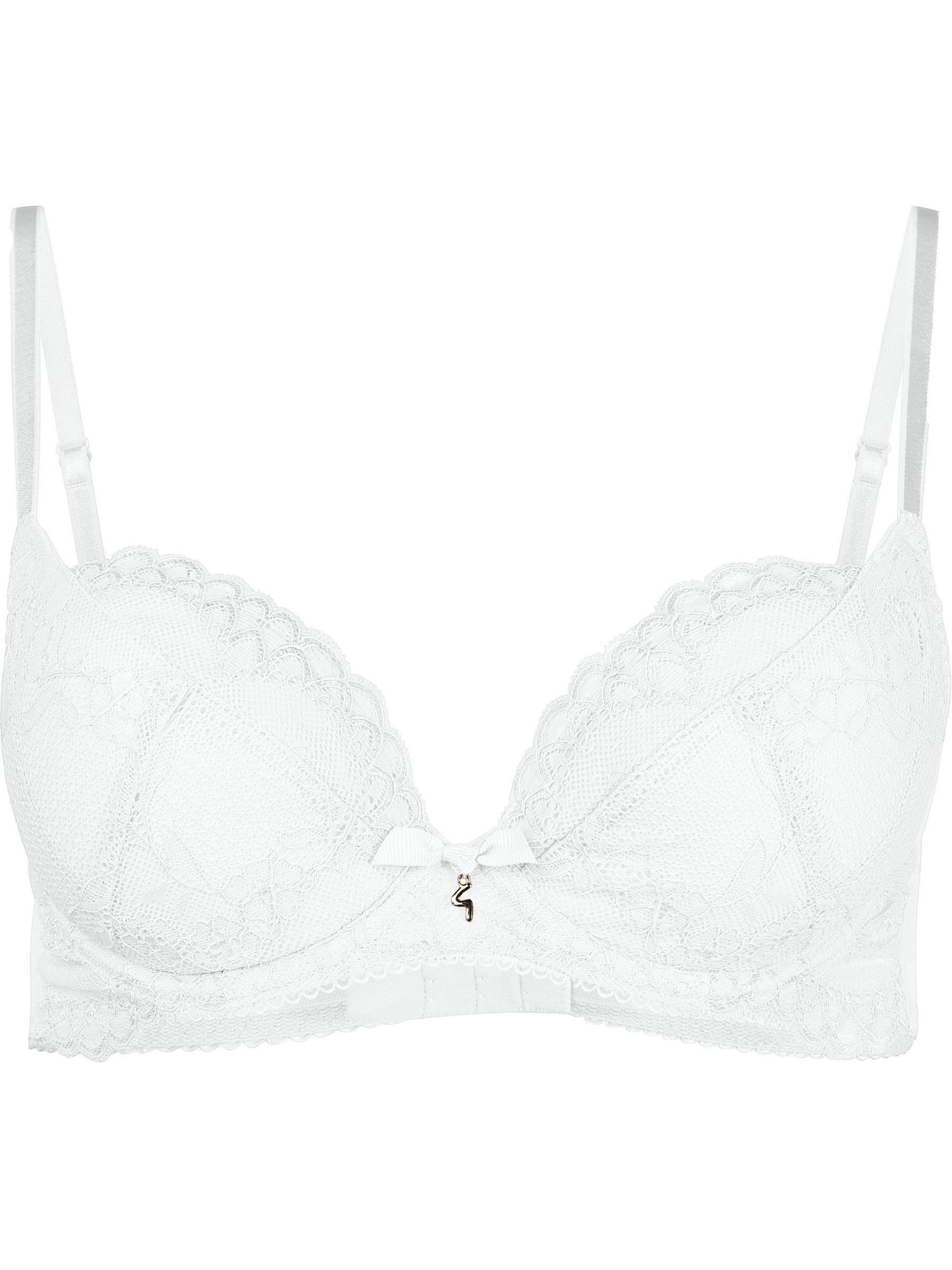 Buy Gossard White Pad Plunge Superboost Lace Bra from the Next UK