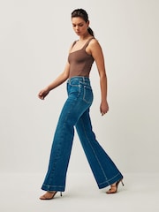7 For All Mankind Blue Dojo Soho Wide-Leg Jeans - Image 2 of 4