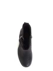 Pavers Black Pavers Heeled Biker Boots - Image 4 of 5