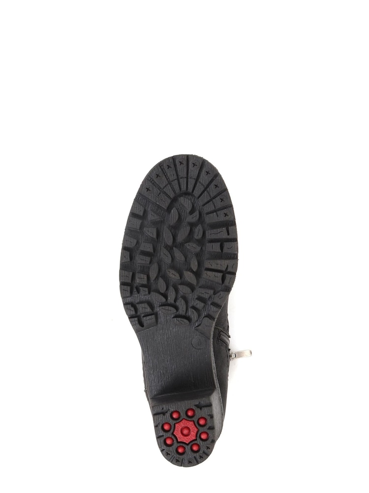 Pavers Black Pavers Heeled Biker Boots - Image 5 of 5
