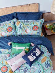 Scion Navy Blue Jackfruit & The Beanstalk Cushion - Image 3 of 4