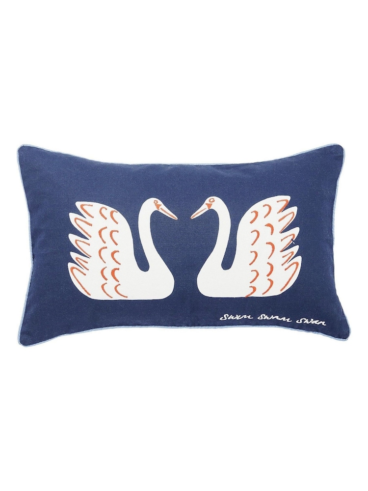 Scion Navy Blue Jackfruit & The Beanstalk Cushion - Image 4 of 4