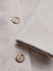 Calvin Klein Natural Textured Wool Mix Coat - Image 9 of 9
