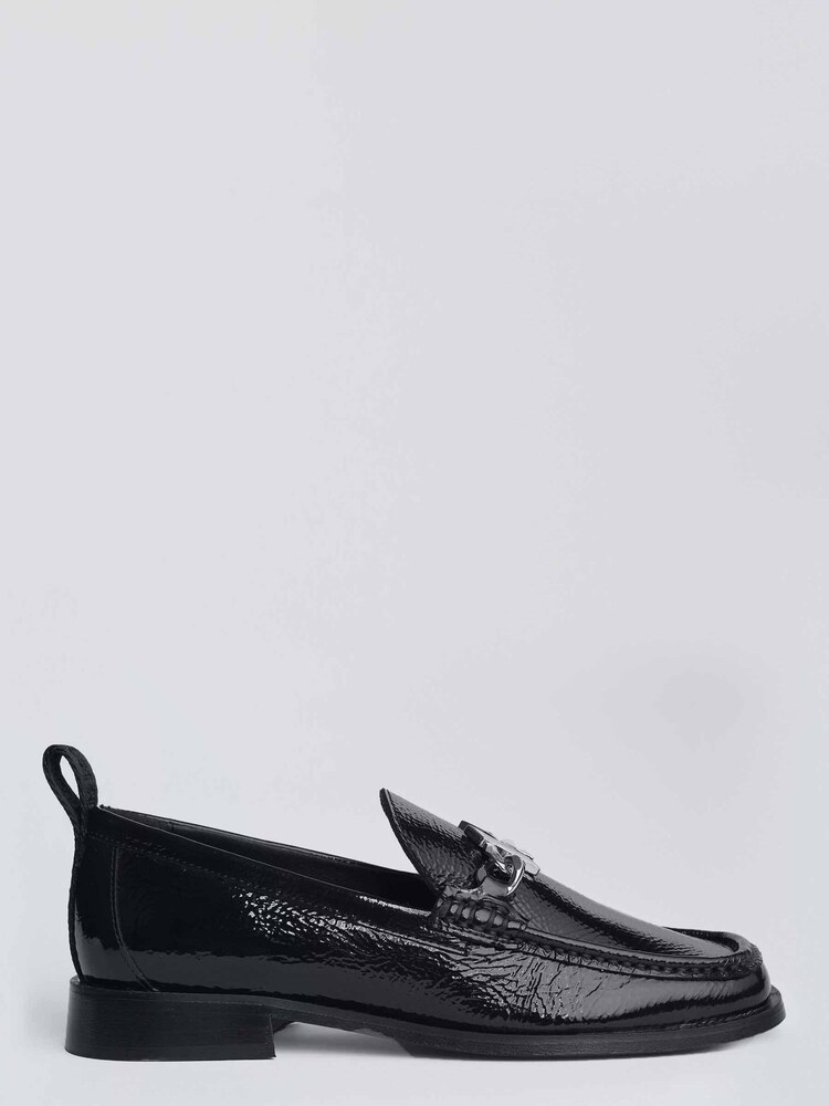 Karl Lagerfeld Mokassino Black Chain Loafers - Image 1 of 1 Karl Lagerfeld Mokassino Black Chain Loafers - Image 1 of 1