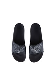Темно-синий - Шлепанцы Emporio Armani - Изображение 4 из 6