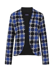 Hot Squash Blue Textured Office Blazer - სურათი 4 4-დან