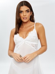 Ann Summers White Embroidered Icon Chemise Slip - Image 3 of 3
