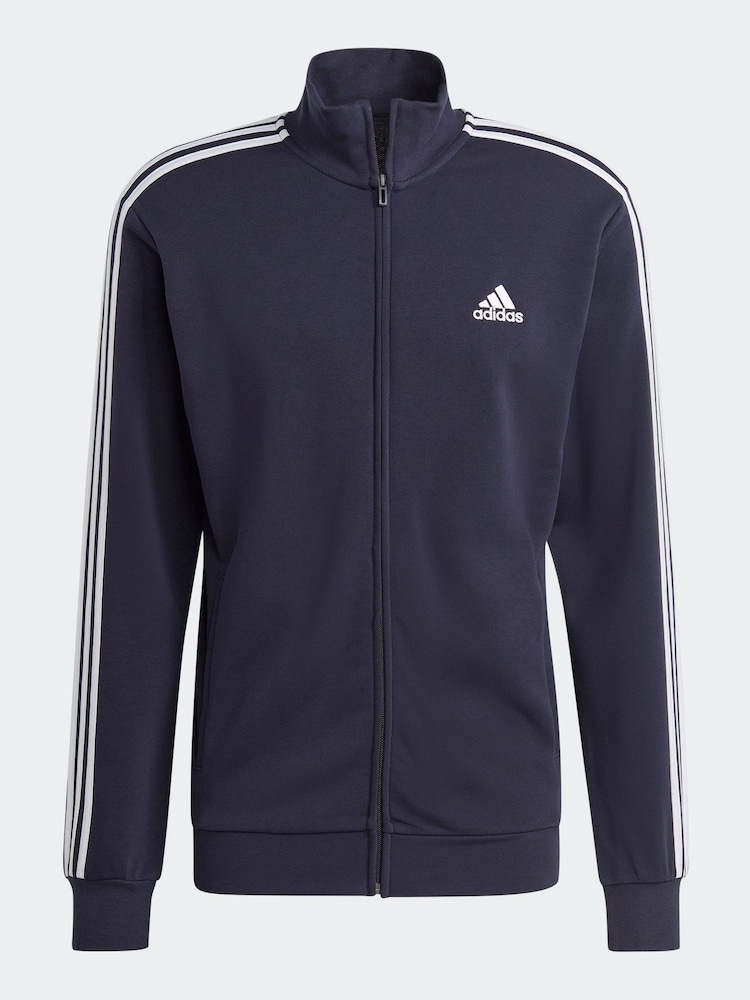 أزرق داكن - بدلة رياضية أساسية 3 خطوط Sportswear من Adidas - Image 8 of 9