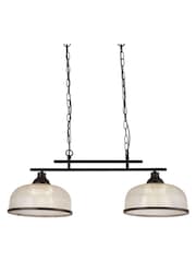 Searchlight Black Highclere 2 Light Ceiling Light - Image 1 of 2