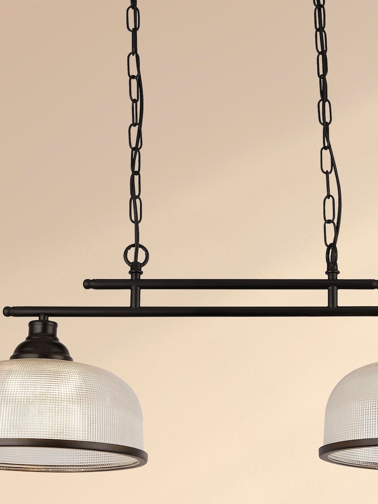 Searchlight Black Highclere 2 Light Ceiling Light - Image 2 of 2