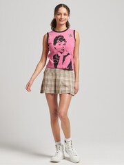 Superdry Pink 100% Cotton Allstars AH Graphic Vest Top - Image 3 of 4