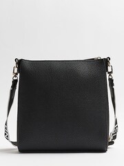 River Island Clean Structured Black Messenger - Image 2 of 5
