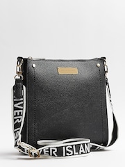 River Island Clean Structured Black Messenger - Image 3 of 5