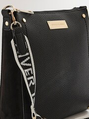 River Island Clean Structured Black Messenger - Image 4 of 5