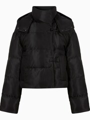 AllSaints Black 100% Cotton Puffer Jacket - Image 8 of 8