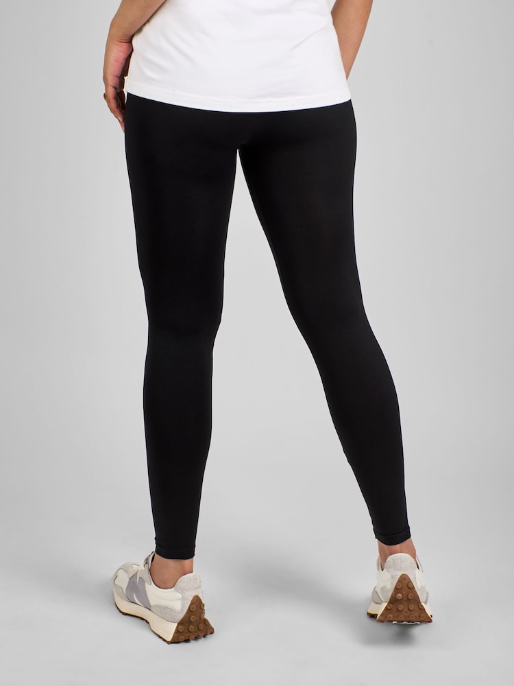 JoJo Maman Bébé Black Support Maternity Leggings - Image 4 of 5