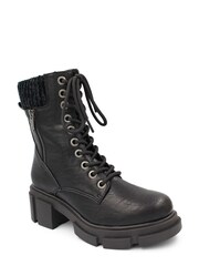 Blowfish Malibu Womens Black Curfew Combat Boots - Image 2 of 3