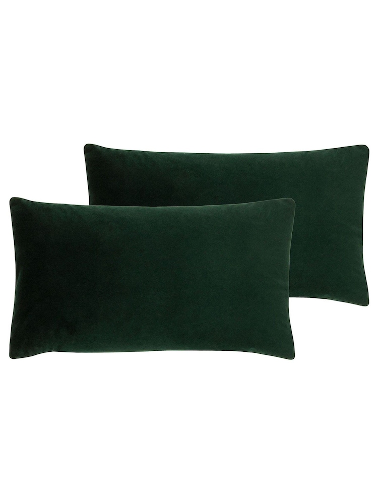 Riva Paoletti 2 Pack 30 x 50cm Sunningdale Velvet Cushions - صورة 1 من 3