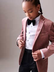 Pink Velvet Jacket (3-16yrs) - Image 1 of 8
