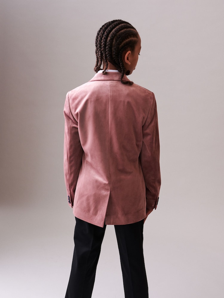 Pink Velvet Jacket (3-16yrs) - Image 3 of 8