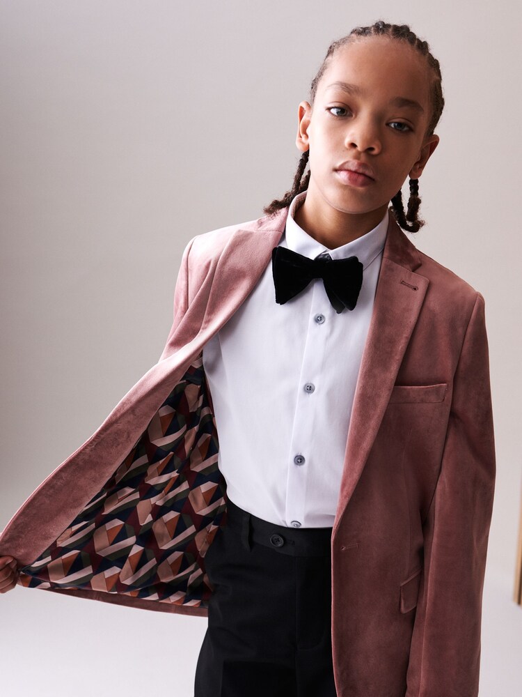 Pink Velvet Jacket (3-16yrs) - Image 4 of 8