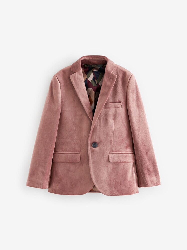 Pink Velvet Jacket (3-16yrs) - Image 5 of 8