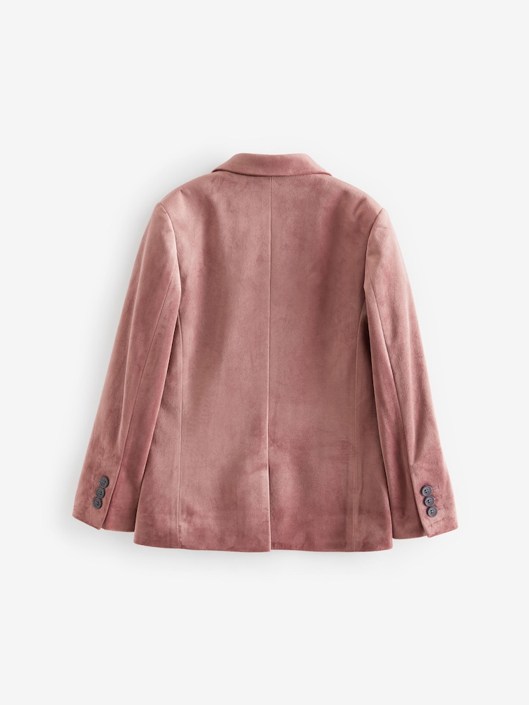 Pink Velvet Jacket (3-16yrs) - Image 6 of 8