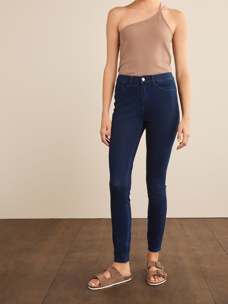 Rinse - Leggings en jean de jersey avec braguette - Image 3 of 6
