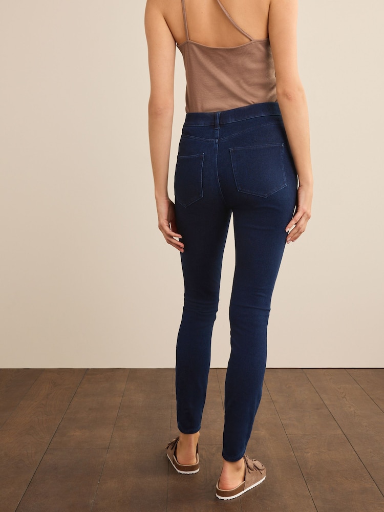 Rinse - Leggings en jean de jersey avec braguette - Image 4 of 6