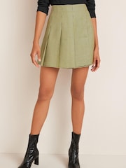 Yellow/Black Dogtooth Check Mini Skirt - Image 2 of 3