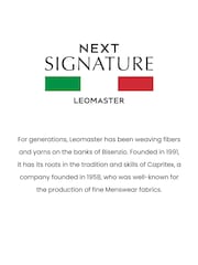 Nevtralna srtastim vzorcem - Laneni blazer Signature Leomaster - Slika 13 iz 13
