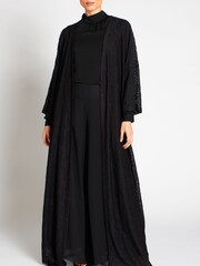 Aab Black Lattice Geo Print Kimono - Image 4 of 5