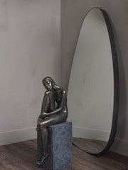 Libra Interiors Bronze Thinking Lady Oversized Sculpture - Image 1 of 4