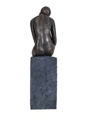 Libra Interiors Bronze Thinking Lady Oversized Sculpture - Image 4 of 4