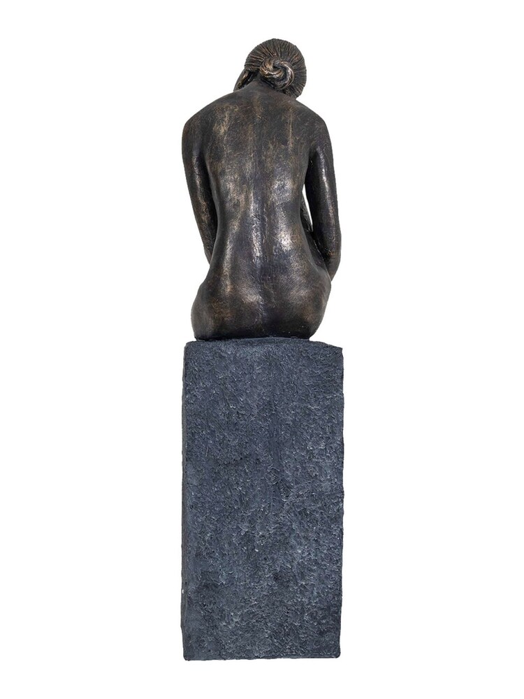 Libra Interiors Bronze Thinking Lady Oversized Sculpture - Image 4 of 4