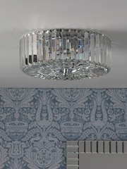 Laura Ashley Clear Fernhurst Three Light Ceiling Flush Light - Image 2 of 5