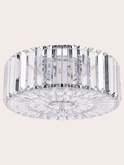 Laura Ashley Clear Fernhurst Three Light Ceiling Flush Light - Image 4 of 5