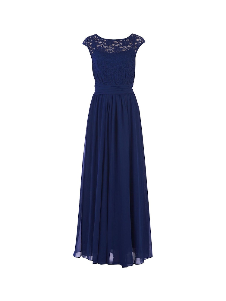 Jolie Moi Blue Basia Bridesmaid Lace Bodice Maxi Dress - Image 6 of 6 Jolie Moi Blue Basia Bridesmaid Lace Bodice Maxi Dress - Image 6 of 6