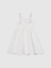 Reiss Ivory Selena Tulle Strappy Occasion Dress - Image 2 of 6