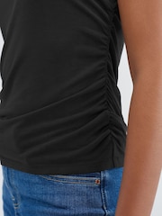 Black Sleeveless High Neck Top - Image 4 of 6