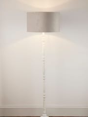 Searchlight White Lumi Candlestick Floor Lamp Base - Image 2 of 4