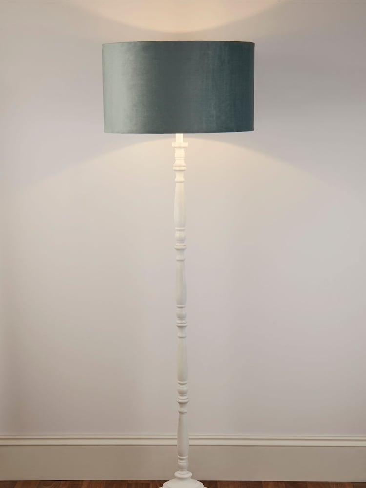 Searchlight White Lumi Candlestick Floor Lamp Base - Image 4 of 4