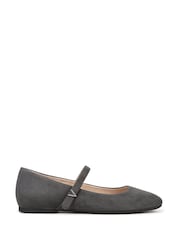 Vionic Grey Alameda Wide Fit Arch Support Mary Shoes - Image 1 of 7