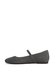 Vionic Grey Alameda Wide Fit Arch Support Mary Shoes - Image 2 of 7