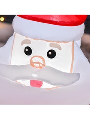 Homcom Red Outdoor 4ft Inflatable Santa Decoration - Image 4 of 5